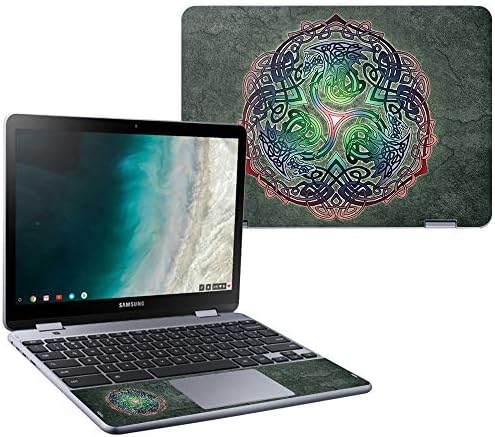 Mightyskins Skin Compatível com Samsung Chromebook Plus LTE - Celtic Dragon | Tampa de vinil protetora, durável e exclusiva