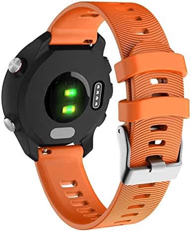Twrqa 20mm Silicone Watch Band Strap for Garmin Forerunner 245 245m 645 Vivoativo 3 Vivomove HR Straça de pulseira
