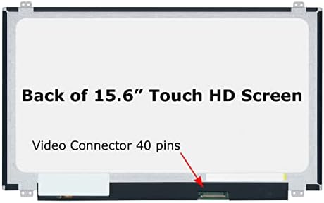ScreenArama New Screen Substituição para B156XTK01.0 Touch HD 40pin 1366x768 Digitalizador Oncell brilhante LED LED