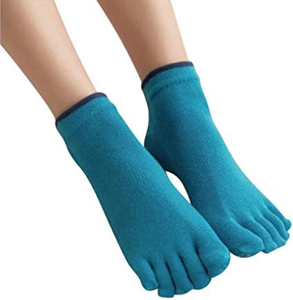 Baishitop Trainer Cinco Running Women Socks Sports Respirável Soca de dedos Diretos Meias de algodão Soas femininas Conjunto