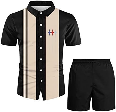 Roupas de pano 3D masculinas roupas 2 peças camiseta de corrida e ternos curtos de férias grandes casuais shorts esportivos tropicais