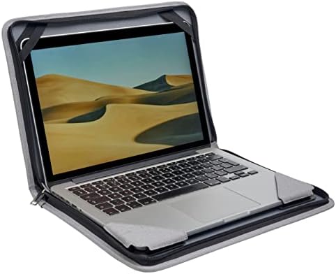 Caixa de mensageiro de laptop de couro cinza Broonel - Compatível com HP 15,6 polegadas Laptop Full HD PC 15S -FQ2015SA