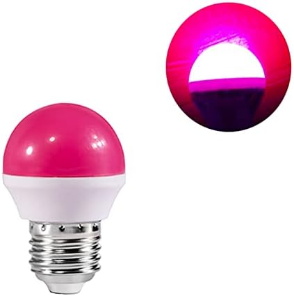 Iluminação lxcom 12 led lâmpada de lâmpada rosa LED 1W Bolsas globais G45 LED LED LUGBA NOTIDA E26/E27 Base média de