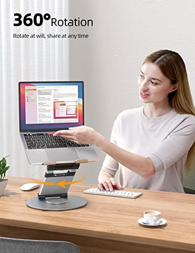 Nulaxy Telescópica 360 Laptop rotativo Stand para a mesa de altura ajustável Pulpe