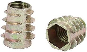X-dree mobiliário de madeira liga de zinco para parafusos de soquete de soquete E-Nuts M10x20mm 20pcs (Tornillos de inserción de zócalo hexagonal de aleación de zinc de muebles de madera e-tuercas m10xmm 20pcs