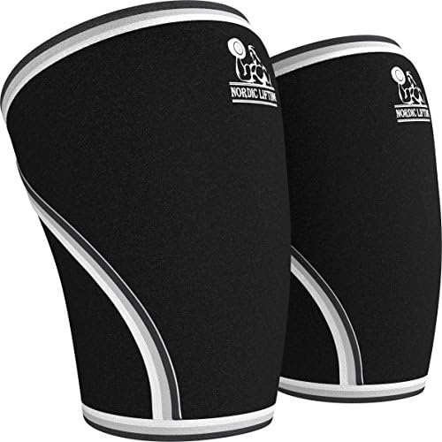 Mangas de joelho de elevação nórdica xxlarge pacote com kettlebell 13 lb