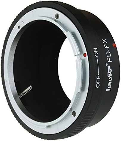 Adaptador de montagem da lente HAOGE para lente Canon FD para Fujifilm Fuji X FX Mount Camera, como X-A2 X-A3 X-A5 X-A10 X-A20 X-E1