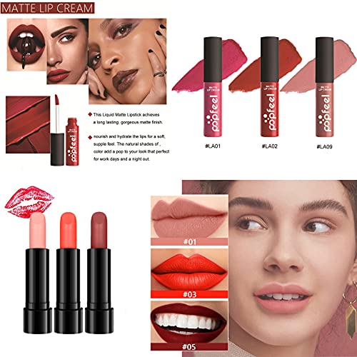 Kit de maquiagem all-in-one, 27 PCs Complete para presentes de maquiagem Combinação de kits completos com lipstick blush
