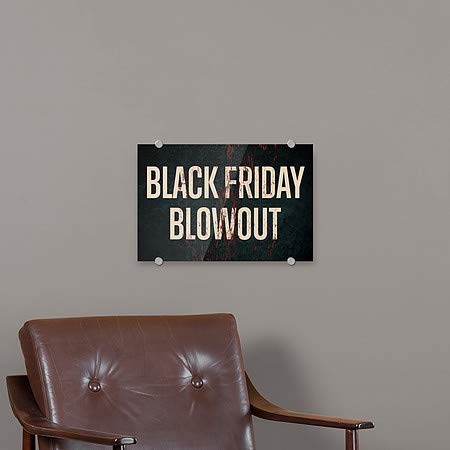 CGSignLab | Black Friday Blowout -Ghost envelhecida Sinal de acrílico premium | 18 x12