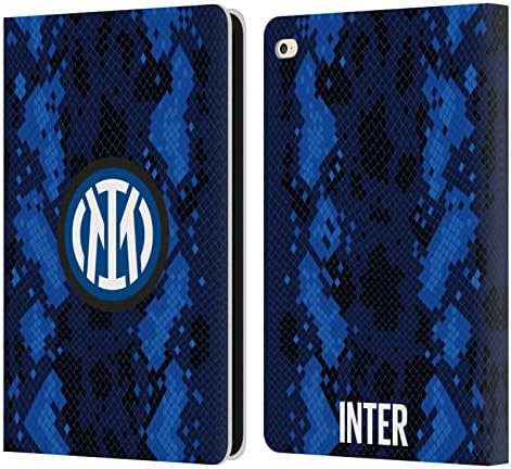 Projetos de capa principal licenciados oficialmente Inter Milan Home 2021/22 Crest Kit Livro de couro Caixa Caixa Caspa Compatível