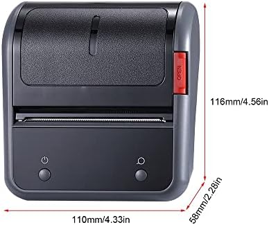 Impressora de etiqueta térmica portátil de 80 mm
