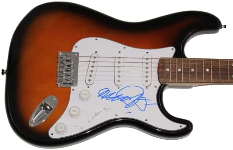 Michael J Fox assinou autógrafo em tamanho grande Fender Stratocaster Electric guitar