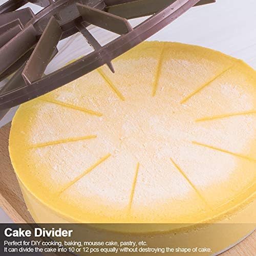 Divisor de pão de bolo de 10/12 do bolo de peça ， Divisor de bolo redondo de pedaço doméstico Pão divisor de porção igual