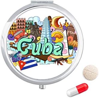 Guantánamo Trinidad Cuba Graffiti Caso Caixa de bolso de bolso Caixa de armazenamento Distribuidor de contêineres