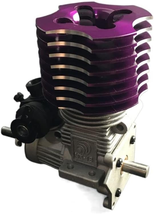 Shine-Tron [OEM RC Parts] 02060 VX 18 Motor 2.74cc Pull Starter Purple RC 1/10 Nitro Car On-Road Car for94122/94177/94188 [Substituição]