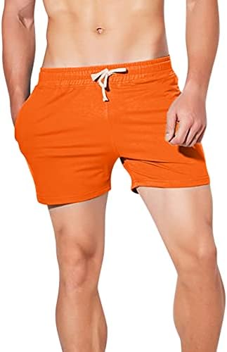 Calça casual masculino verão tendência de cor sólida jovem masspants sorto de fitness shorts camisa de natação