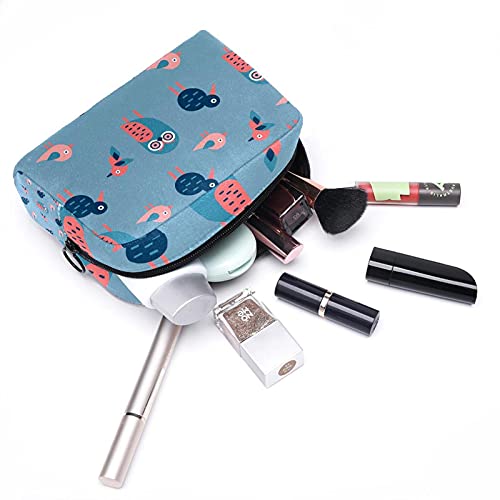Bolsa de higiene pessoal Bolsa de lave de lava -mar de viagem cosméticos com zíper de origem azul para acessórios de viagens