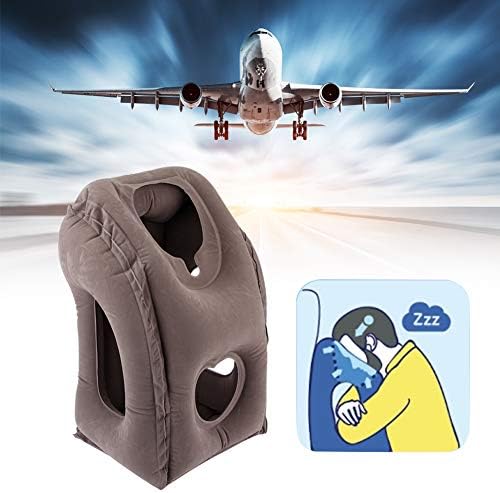 Marukio portátil dobrável travesseiro de viagem inflável Home Avião Sleeping Office Docking Rest Pillow