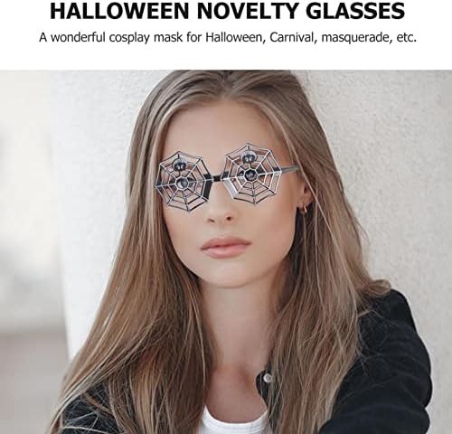 Decoração da Web de aranha de cliider 4pcs halloween copos halloween romancty óculos halloween- copos temáticos de halloween