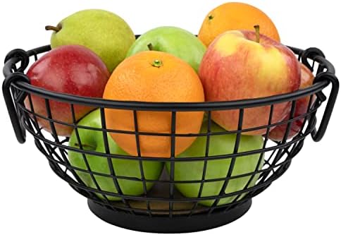 Spectrum Madison Fruit Bowl para armazenamento e exibição de frutas, vegetais, produzir no balcão da cozinha, mesa da sala de jantar