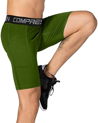 Holure Men's Performance Compression Shorts Athletic Running Underwear