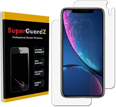 [4-PACK] para iPhone XR Screen Protector, Superguardz, Anti-Glare, Matte, Anti-Fingerprint, Anti-Scratch, Anti-Bubble