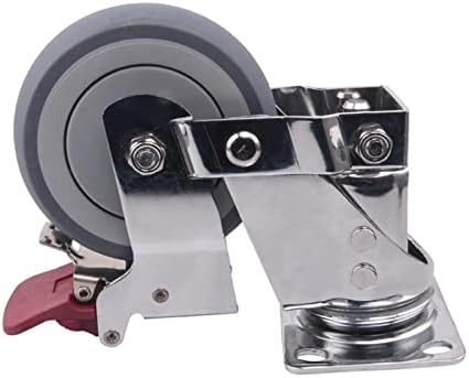 Roda universal de amortecimento silencioso de Kenid com roda de mola anti-sísmica para portão de equipamento pesado, rodízios industriais 1pcs