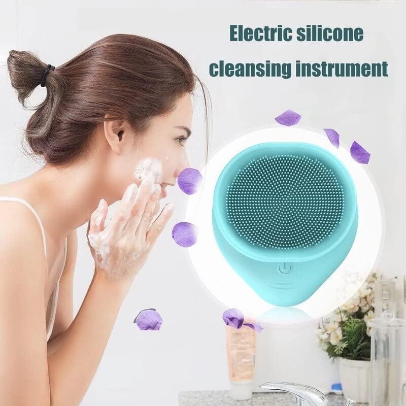 Pincel para lavar face mini mato de massagem elétrica Limpeza de poros profunda Brush de silicone à prova d'água