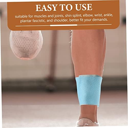 Hemoton 3 Rolls Skin Membrane Bandage Sky-Blue Sports Sponge