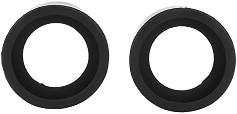 Eyepiece de borracha Eente, ângulo oblíquo de um par de um par de microscópio e ângulo de ângulo plano, preto para proteger os olhos