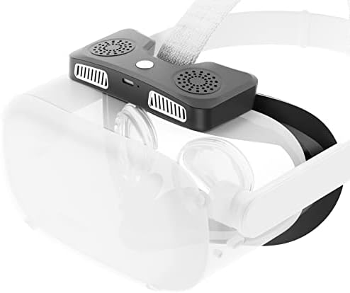 Tampa de rosto VR para Meta/Oculus Quest 2 Acessórios, almofada de almofada de face Anti-Fogging Face 2 com ventilador