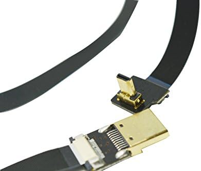 Micro HDMI HDMI HDMI HDMI HDMI permanente Angulado para HDMI HDMI Full Male para a GoPro Sony A7rii A7SII A9 A6500 A6300 (não para A6000 80cm preto