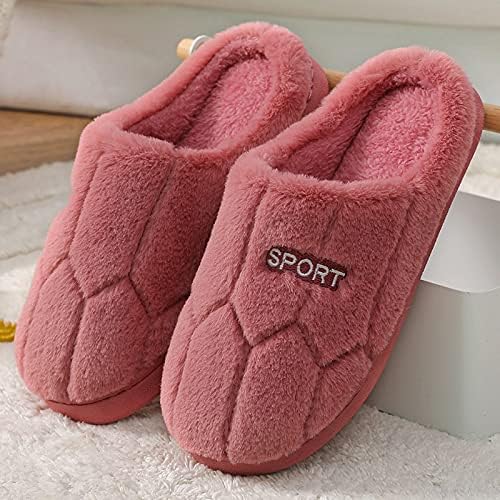 Flippers para mulheres, algodão quente e externo de algodão liso adorável casual sliper chinelos de verão sandálias