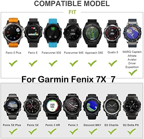 UMCNVV Silicone Quickfit WatchBand para Garmin Fenix ​​6x Pro Watch EasyFit Wrist Band Strap para Fenix ​​6 Pro Smart Watch 26