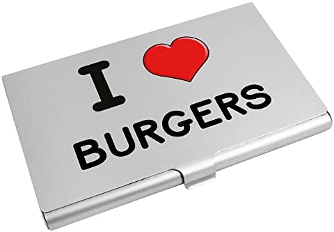 Azeeda 'I Love Burgers' Business Card Titular/Cartão de Crédito