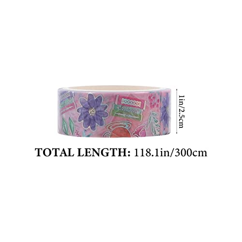 Operitacx kawaii washi fita 15 rolos montanhas florestas florestas washi adesivo fita decorativa fita adesiva de fita adesiva