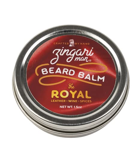 Zingari Man, o bálsamo da barba real - produto de amolecimento e condicionamento de condicionamento - cera de abelha natural, manteiga
