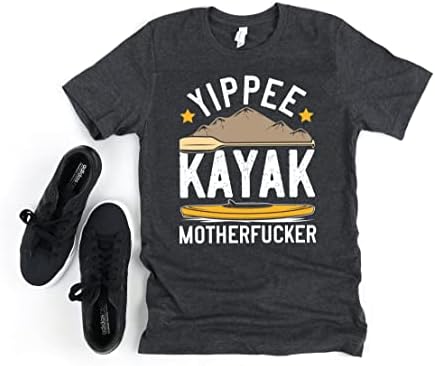 Presente de camisa de caiaque para caiaque Funny River e lago amante de caiaque Yippee Kayak camisa de aventura de aventura