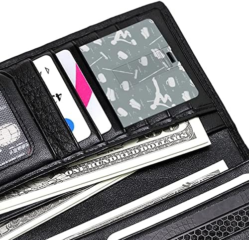 Winter Curling Sports Athlete Credit Bank Cartão USB Drrives flash de memória portátil Stick Stick Storage Drive 32g