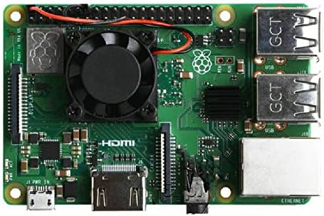 Mookeenona resfriamento quadrado 1/2 ventilador duplo com fã com dissipação de calor para Raspberry Pi 3b/3b+