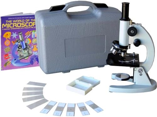 Kit de microscópio iniciante do AMSCOPE M60A-BTK, iluminação espelhada, oculares WF10X e WF16X, ampliação 40X-640X,