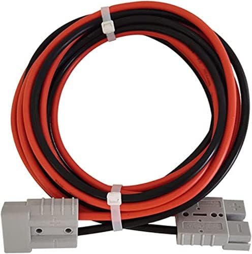 Conector de carregador de bateria da empilhadeira com cabo de extensão 4AWG 120A 600V Plugue de carregamento de bateria, 120a+ 5awg+