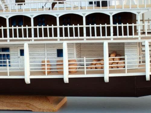 USA Mississippi Steam Paddle Boat 3d Paper Model Kit