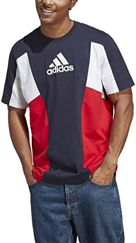 T-shirt de colorblock do Adidas Men's Essentials