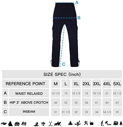 Calça de carga masculina de carga