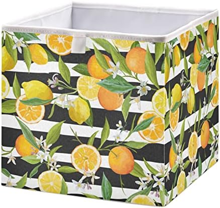 Cubos de armazenamento de armazenamento dobráveis ​​em cubos dobráveis ​​de cubos de armazenamento de cubos de cubos de limão e limão