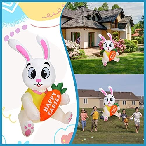 Decorações de festa para meninas 11º aniversário de feriado de Páscoa de Páscoa decoração ao ar livre decoração fofa e coelhos decorados com cenouras enviaram uma festa de formatura no jardim