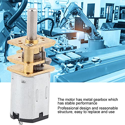 Redução da velocidade do motor da engrenagem com caixa de engrenagens de metal GA12 N20 DC 3V 15 1000rpm