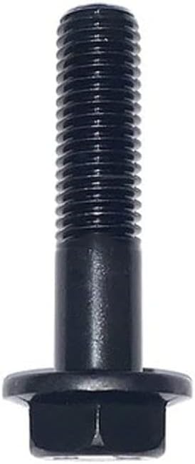 2pcs M10*45mm cor preta cor externa Flange Head Lengthing Bolt Machine Unha 10,9 grau de aço carbono Tipo de zinco