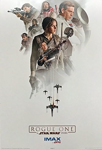 Rogue One: A Star Wars Story Original Promo Movie Poster 13 X19 AMC IMAX Conjunto completo de 3